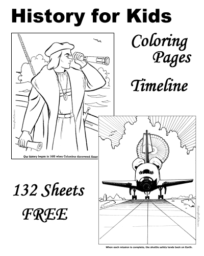 American History coloring pages!