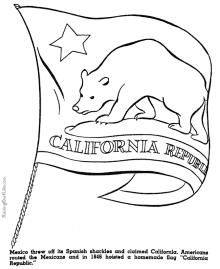California history coloring page