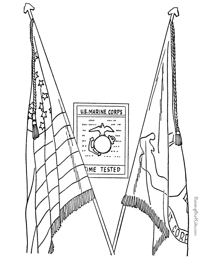 Free coloring pages for Memorial Day