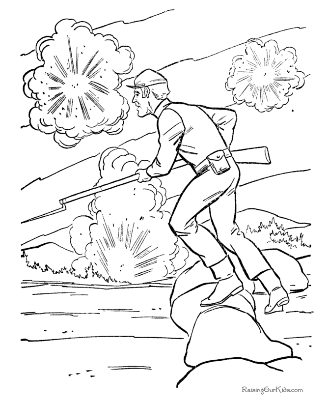 war coloring pages free - photo #49