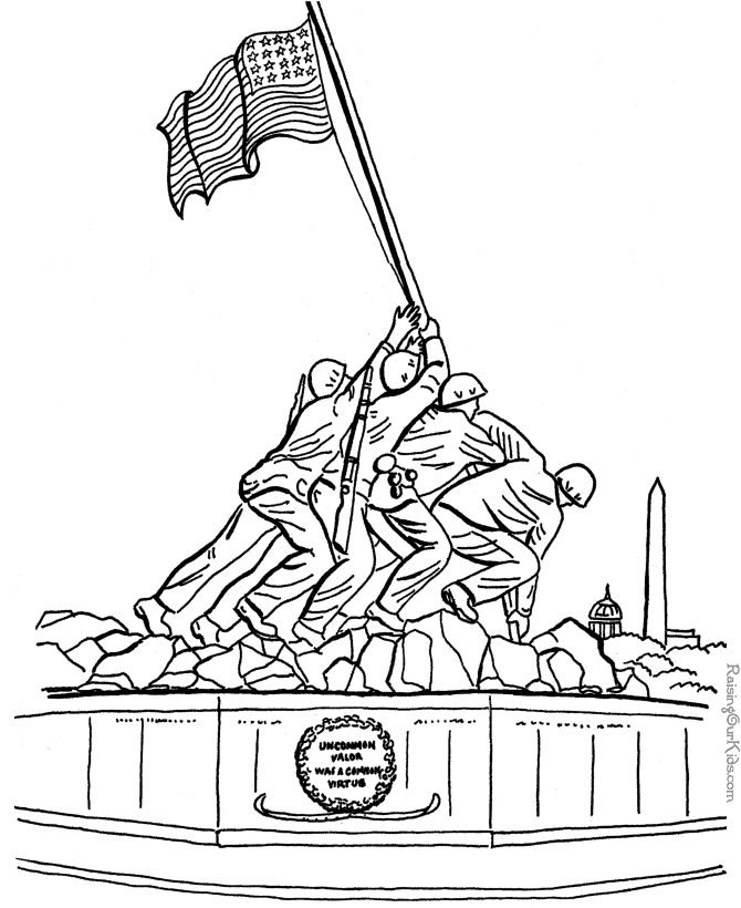 united states patriotic symbols coloring pages - photo #20