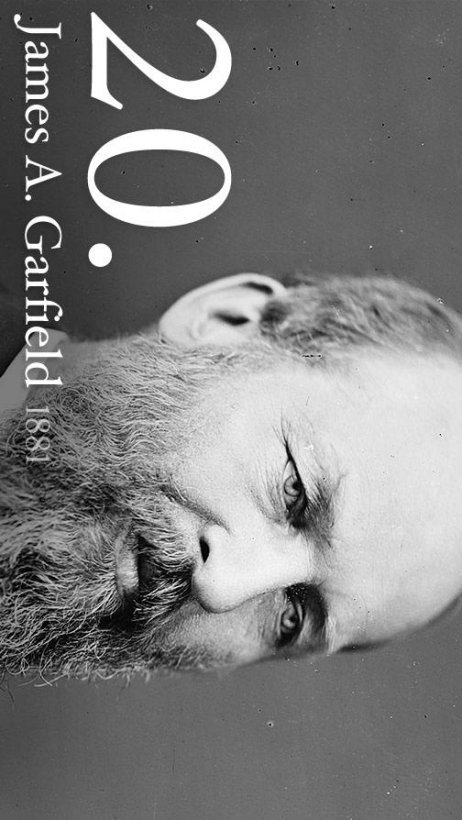 Free printable President James A. Garfield picture
