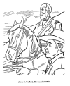 James Garfield coloring pages