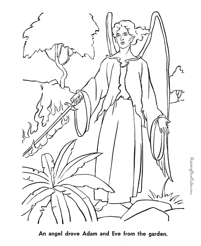 Free printable Bible coloring pages of Abel