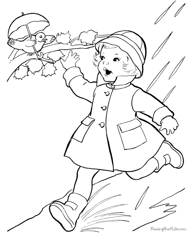Cute free kid color pictures