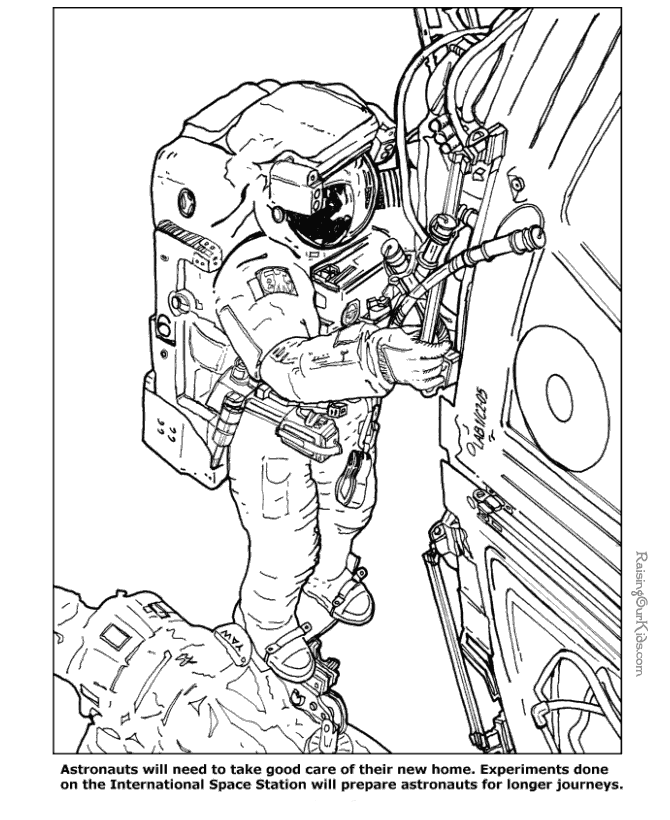 Astronaut coloring pages to print