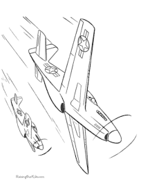 Coloring Pages of Airplanes!