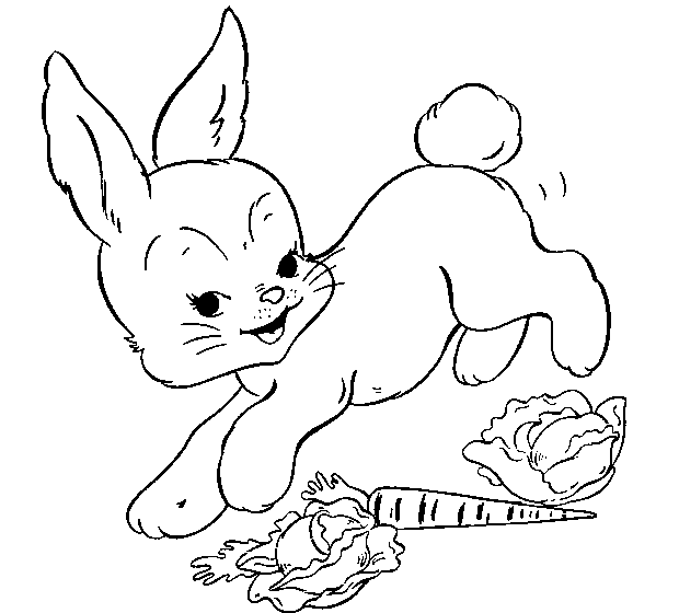 Color the Easter Bunny online