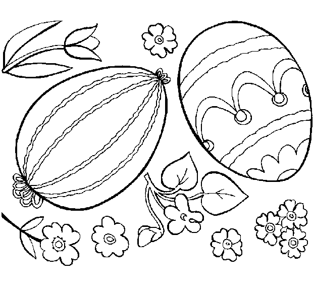 Online Easter Egg coloring pages