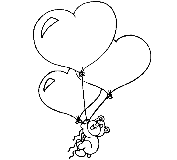 Online Valentine's Day coloring book