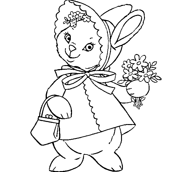 Bunny coloring pages online