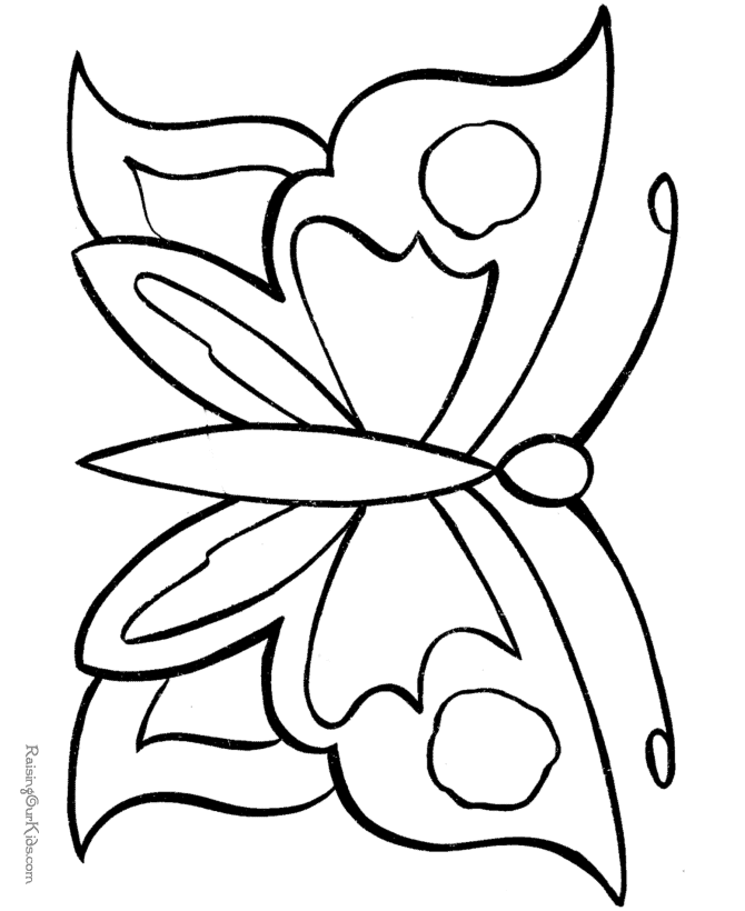 Free printable Butterfly coloring pages