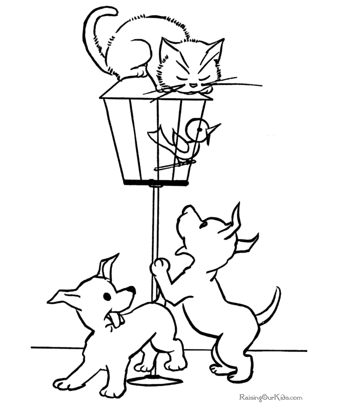 Printable Cat Coloring Page
