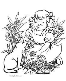 Cat coloring pages