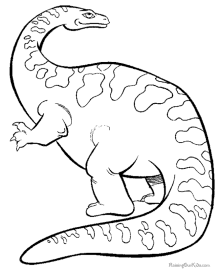 Dinosaur coloring sheets - massosaurus