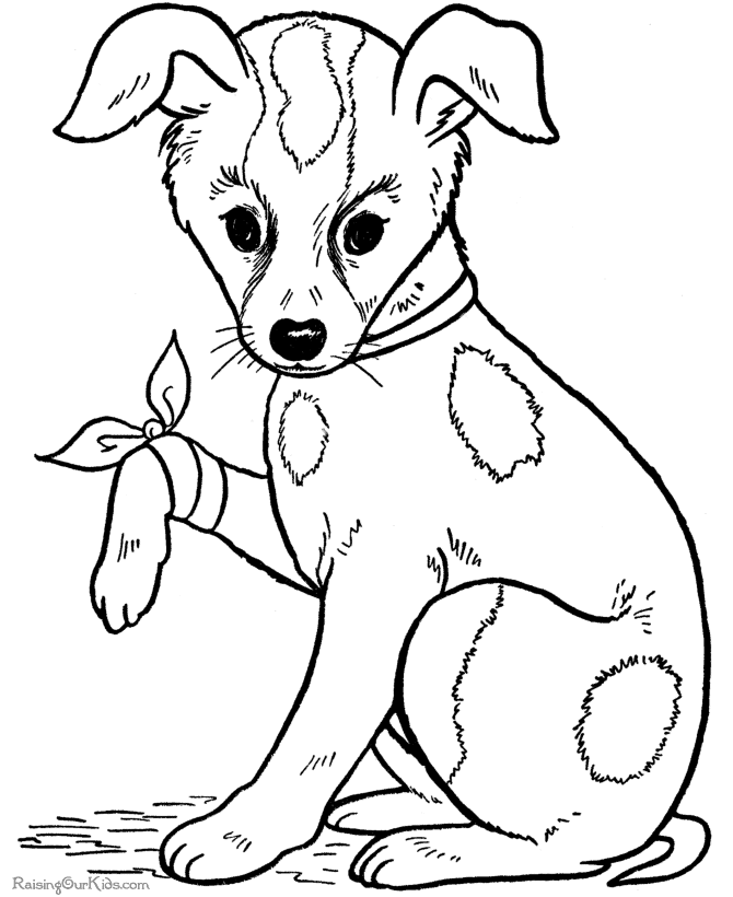 Free dog coloring pages for kid