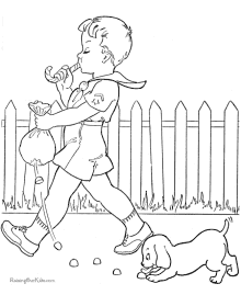 Dog coloring pictures