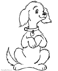 Printable dog coloring pictures