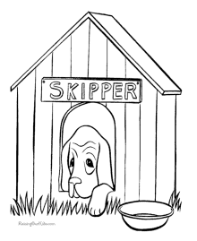 Coloring pages of puppies