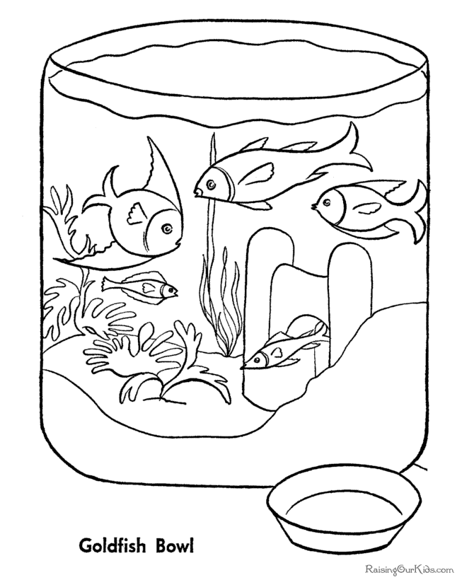 Fish coloring pages for kid