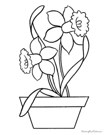 Coloring pages of flowers