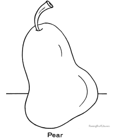 Food coloring sheets - Pear