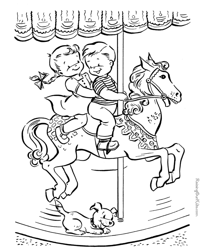 Free printable horse coloring pictures
