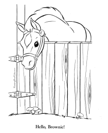 Coloring pages of horses