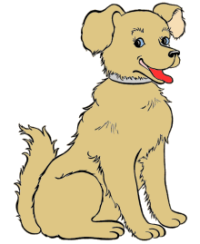 Animal coloring pages - Dog and puppy
