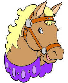 Animal coloring pages - Horses