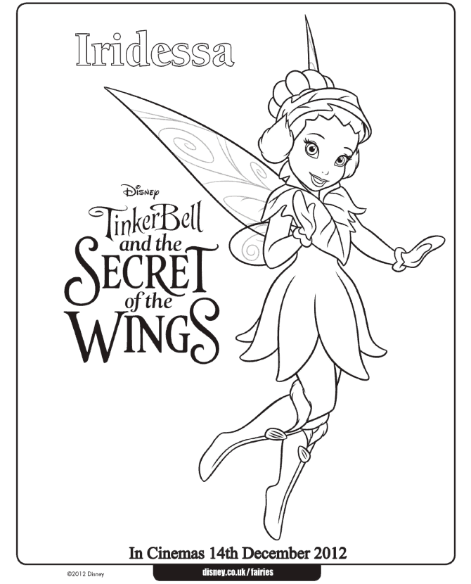 Tinker Bell and Iridessa coloring pages