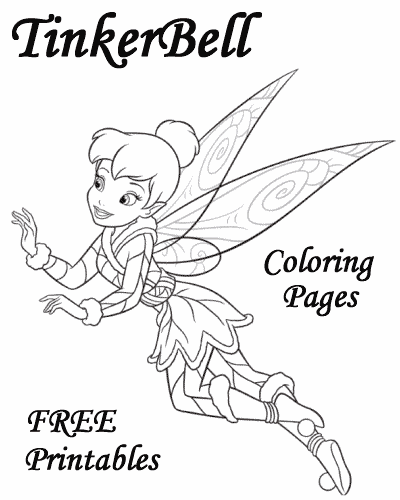 TinkerBell coloring pages!