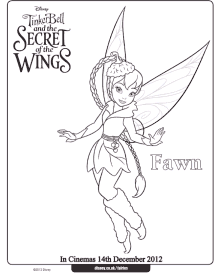 Tinker Bell coloring pages