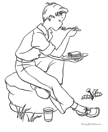 Camping coloring pages