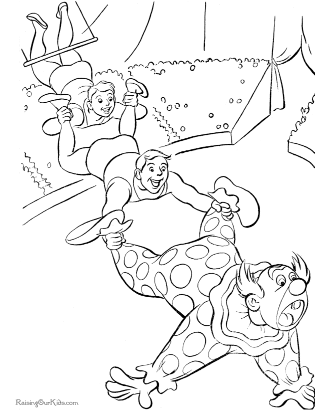 Circus coloring pages for kid