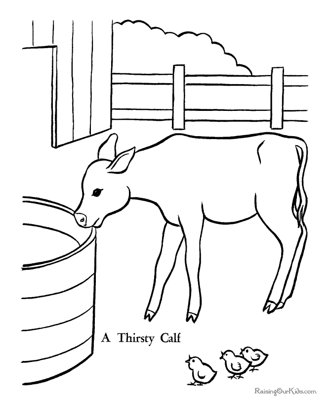 Farm coloring pages - free and printable