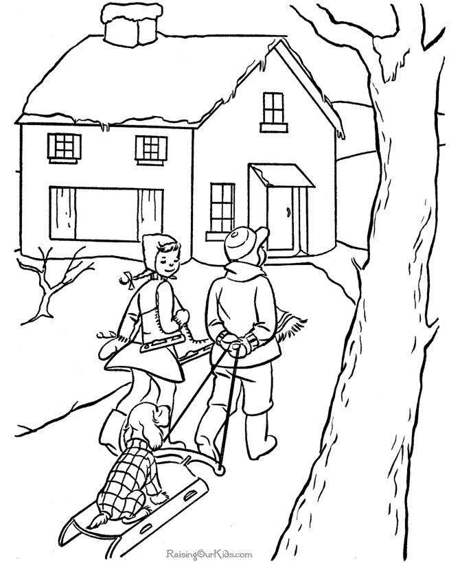 Free printable kid coloring pages