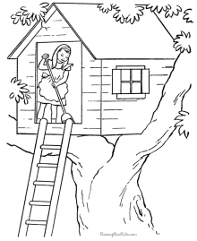 House coloring pages