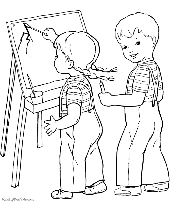 Free school coloring page