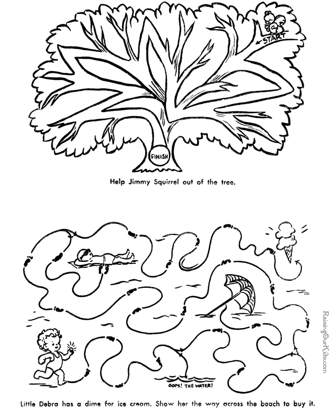 Arbor Day coloring sheet