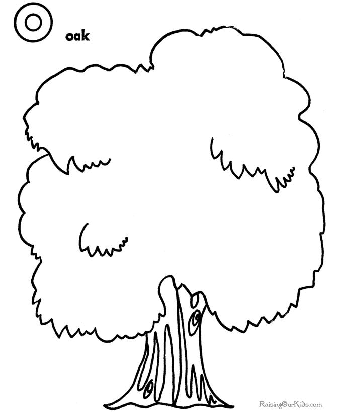 Arbor Day tree coloring pages