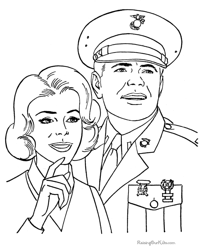 Armed Forces Day coloring page