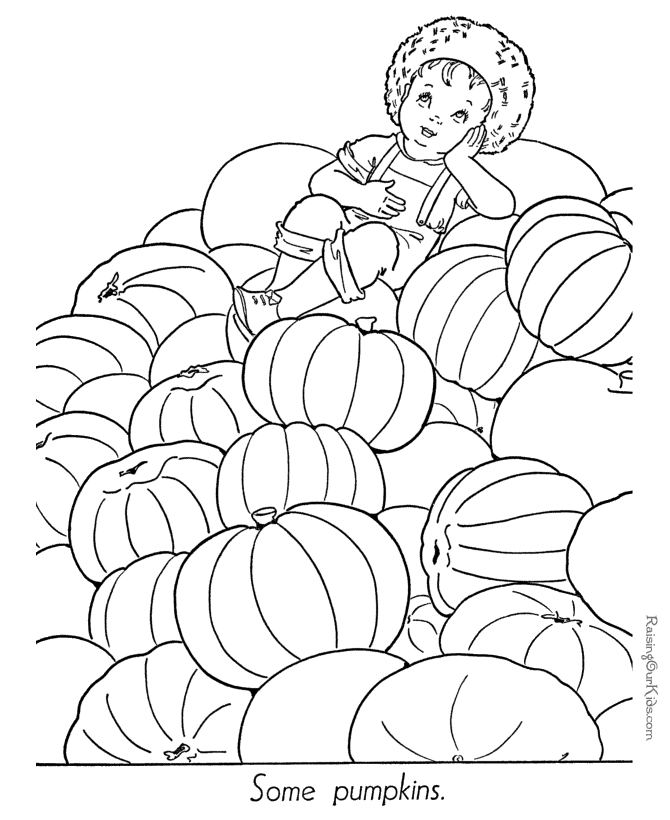 Free printable Autumn-Fall coloring page