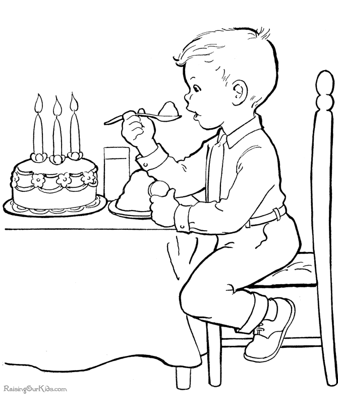 Printable Birthday coloring page