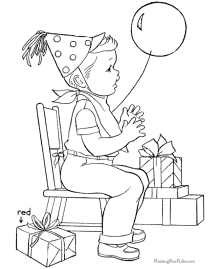 Happy Birthday coloring pages