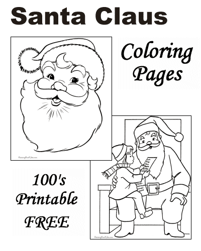 Santa Claus coloring pages!