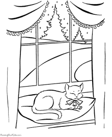 Free cat coloring pages