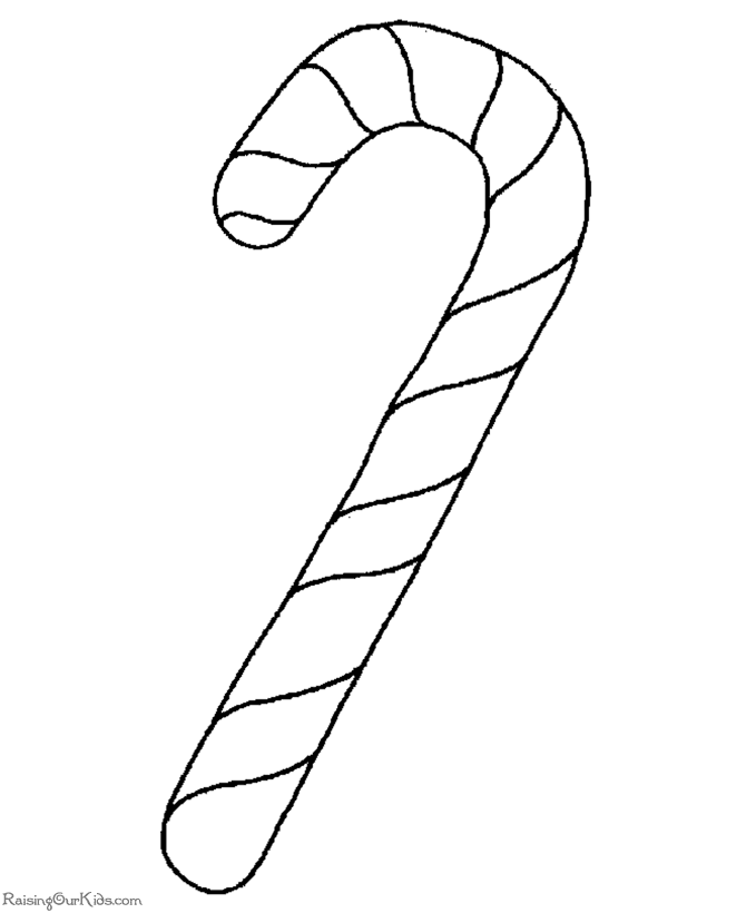 Candy Canes! Free, printable Christmas coloring pages