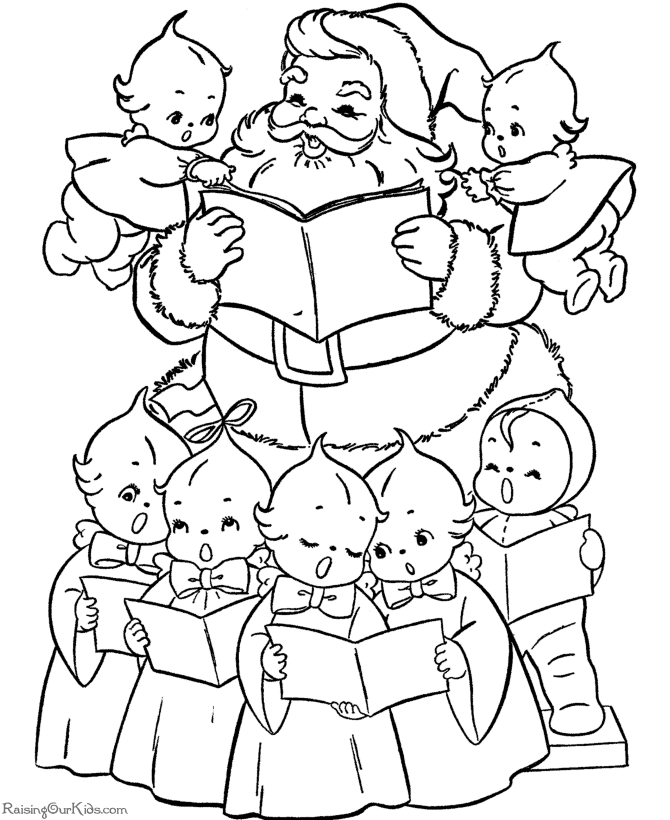Christmas coloring pages for kids!