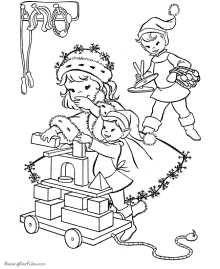 Free elves coloring pages
